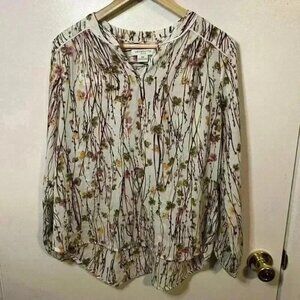 Liz Claiborne Petite Floral Blouse